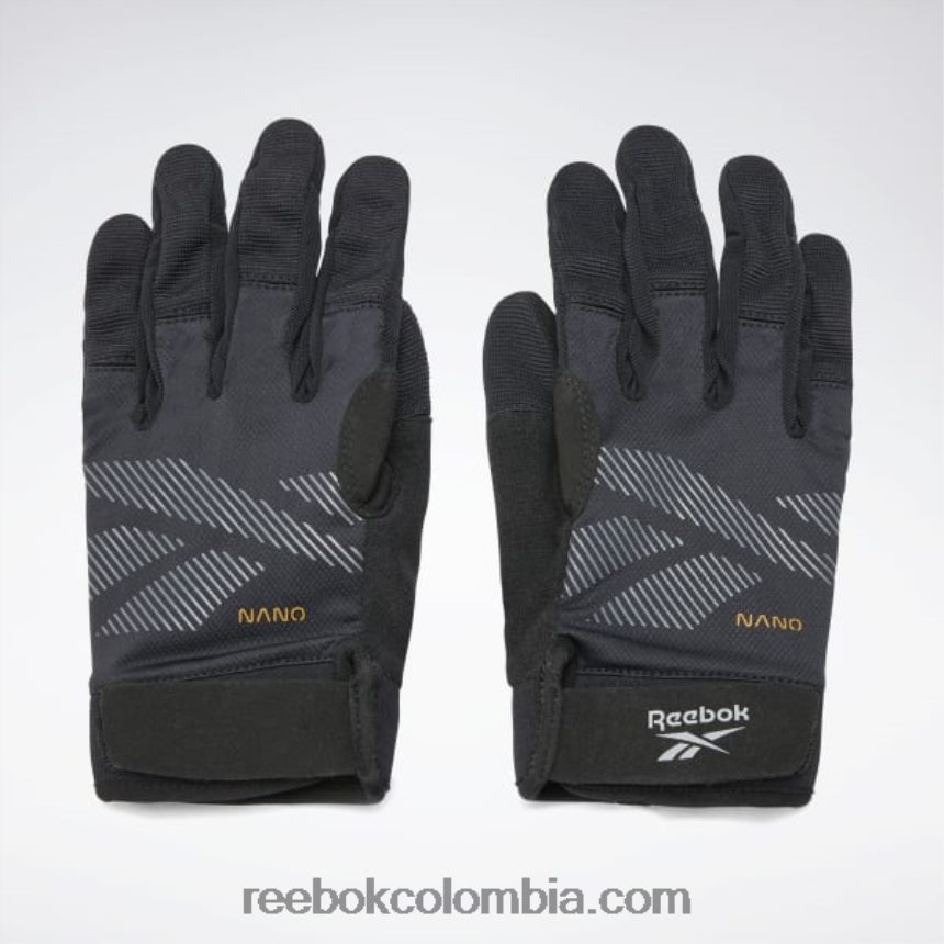 negro unidos por guantes de entrenamiento fitness Reebok D260LP709