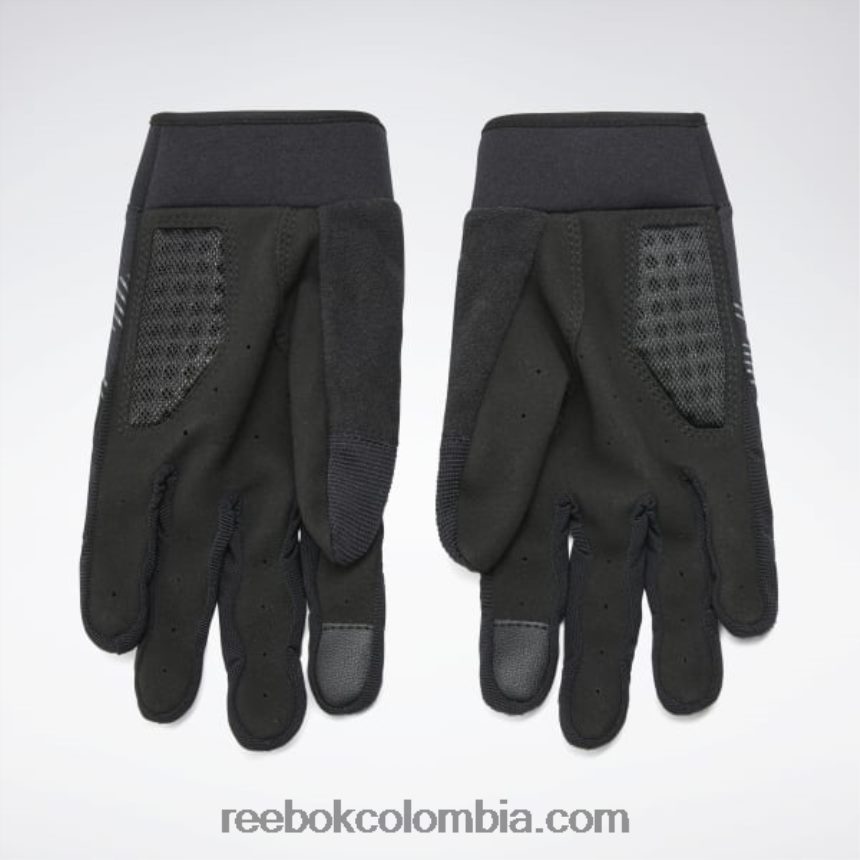 negro unidos por guantes de entrenamiento fitness Reebok D260LP709
