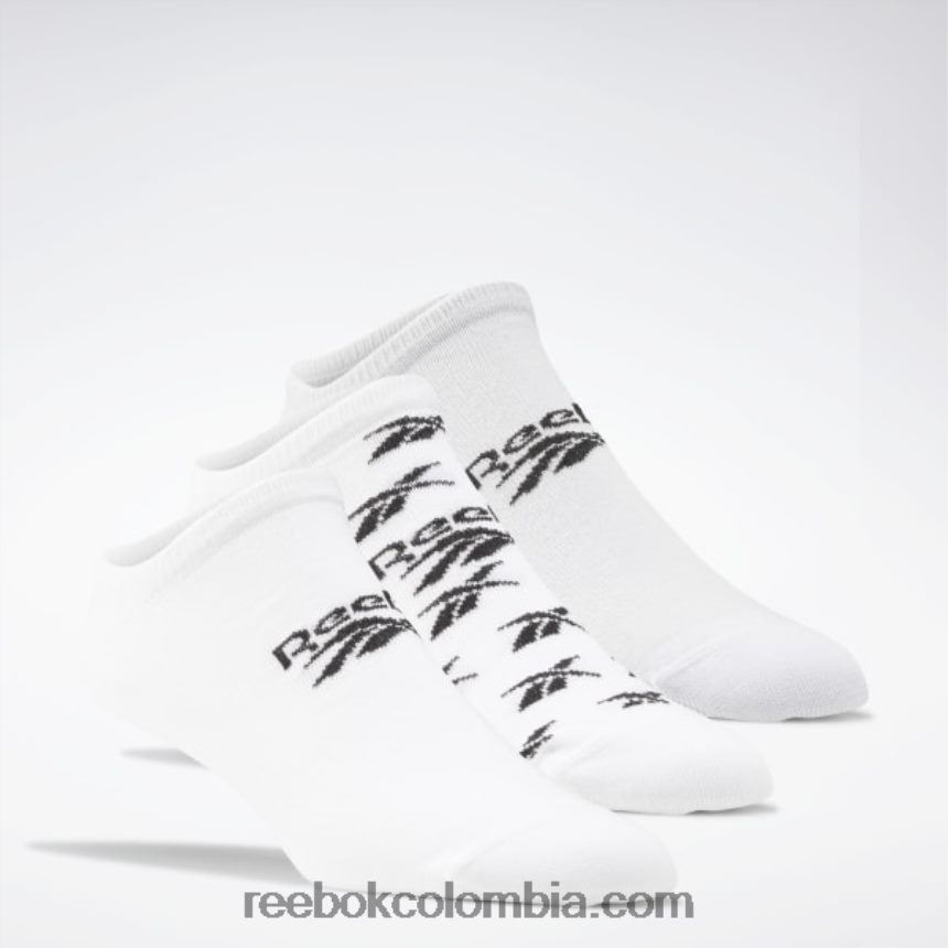 blanco/lgh gris sólido calcetines invisibles clasicos 3 pares Reebok D260LP1001