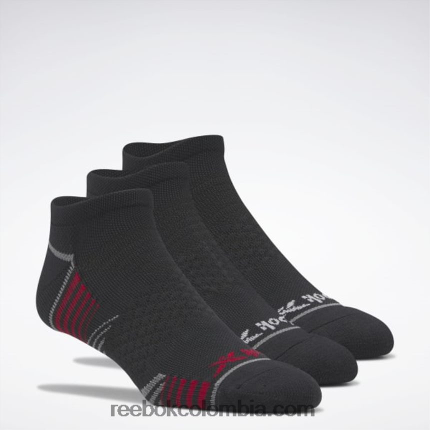 multi calcetines de corte bajo de nylon de alto rendimiento 3 pares Reebok D260LP1368
