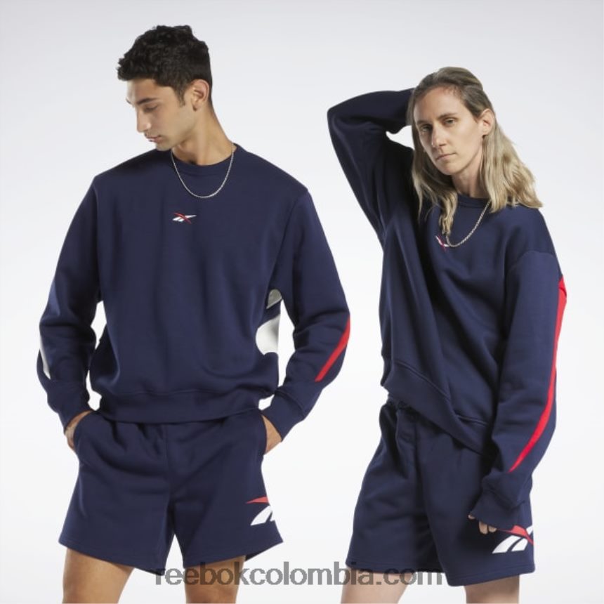 vector de la marina sudadera con cuello redondo orgullosa de la marca classics Reebok D260LP716