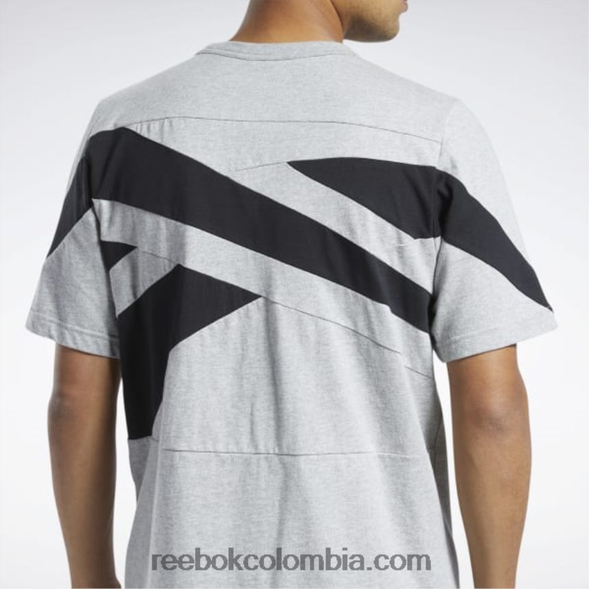 brezo gris medio camiseta orgullosa de la marca clásica Reebok D260LP346