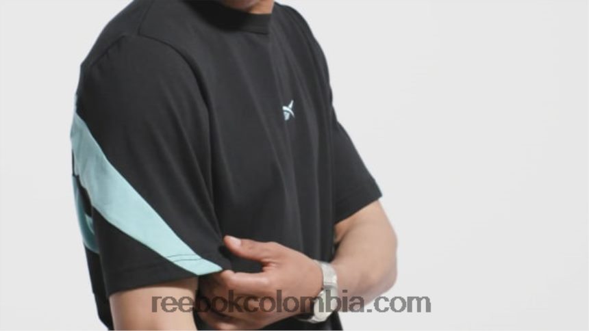 negro camiseta orgullosa de la marca clásica Reebok D260LP355