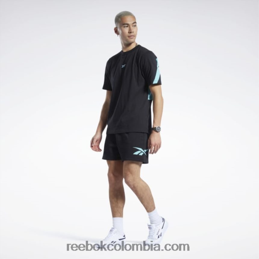 negro camiseta orgullosa de la marca clásica Reebok D260LP355