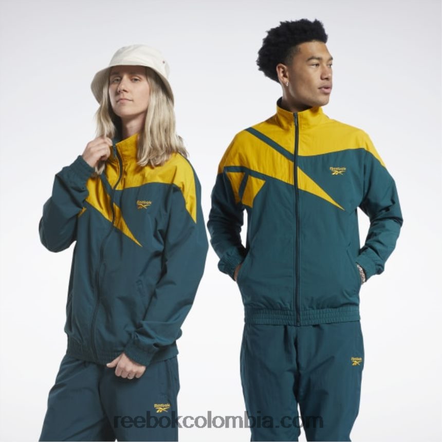 bosque verde chaqueta de chándal de vector clásico Reebok D260LP351
