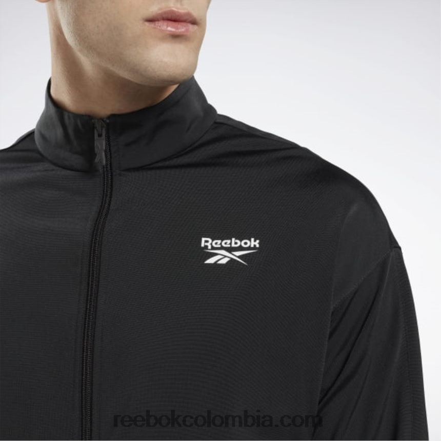 noche en blanco y negro chaqueta de chándal de punto de vector de identidad Reebok D260LP348