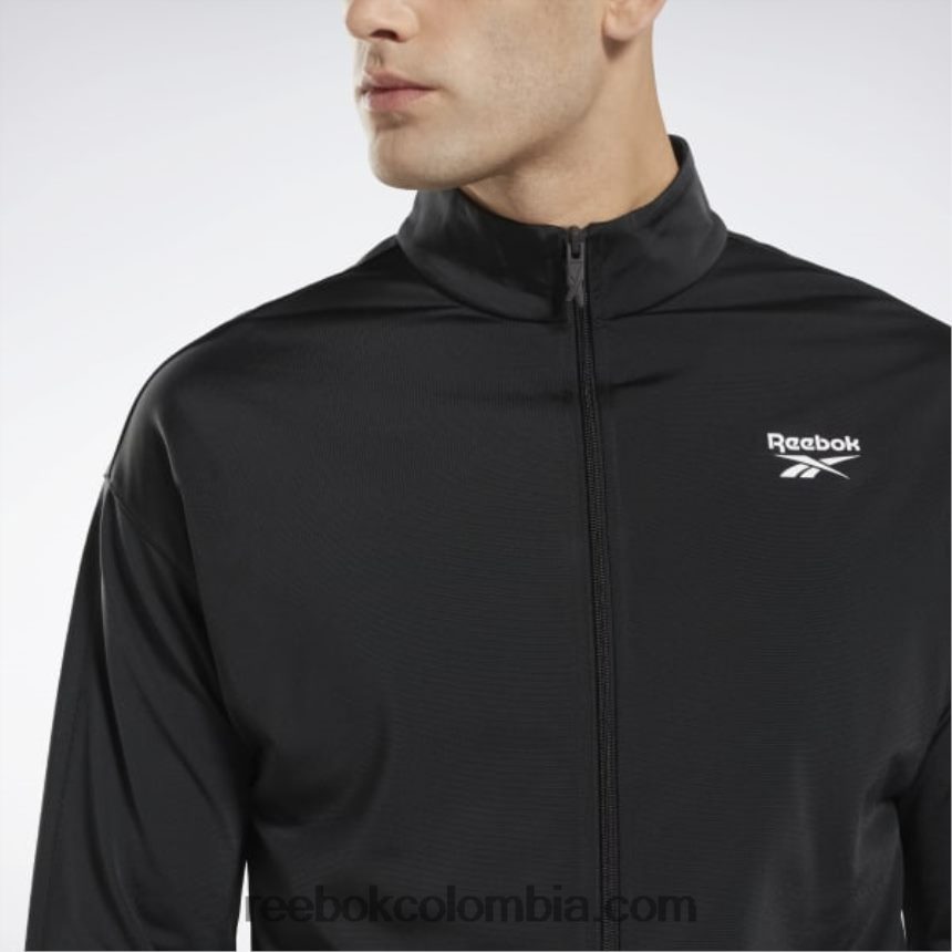 noche en blanco y negro chaqueta de chándal de punto de vector de identidad Reebok D260LP348