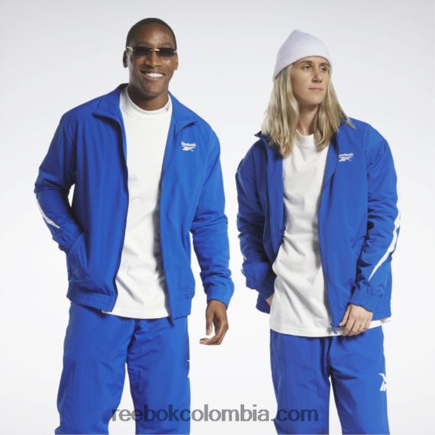 vector azul chaqueta de chándal de vector clásico Reebok D260LP307