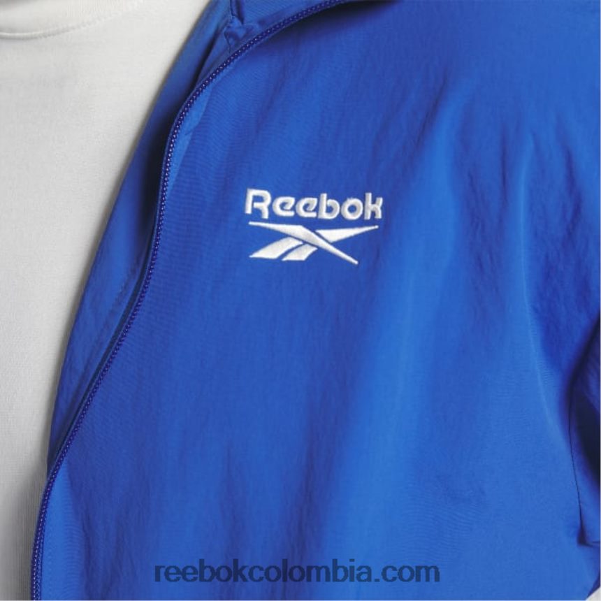 vector azul chaqueta de chándal de vector clásico Reebok D260LP307
