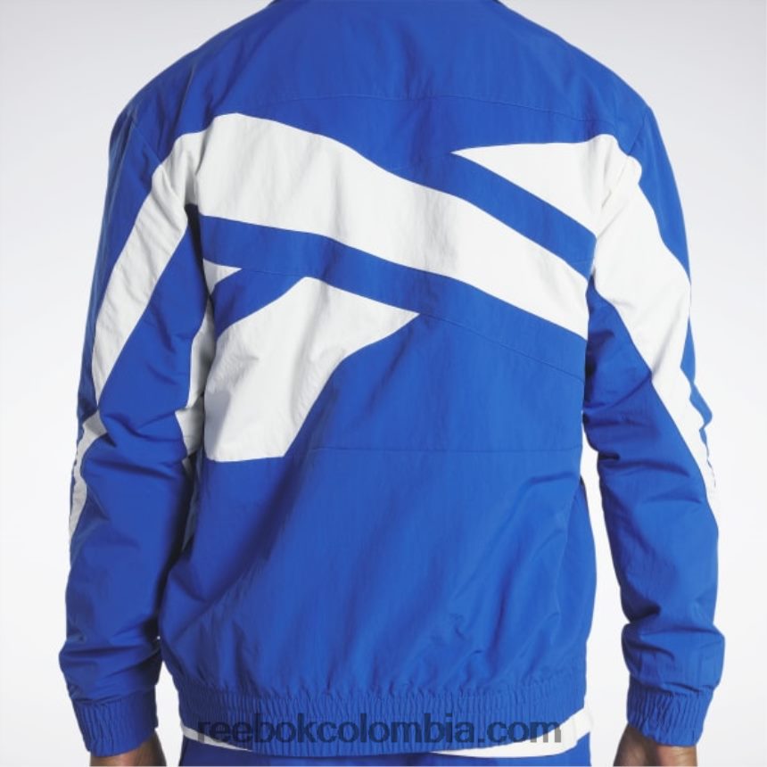 vector azul chaqueta de chándal de vector clásico Reebok D260LP307