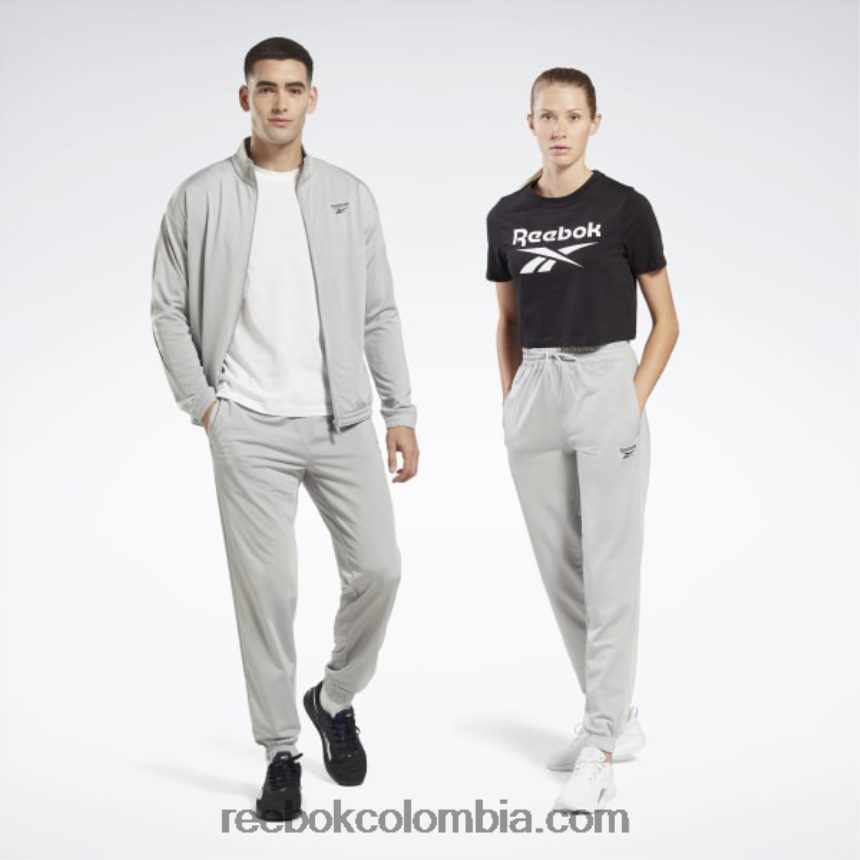 gris puro 3 pantalones de chándal de punto vector de identidad Reebok D260LP391