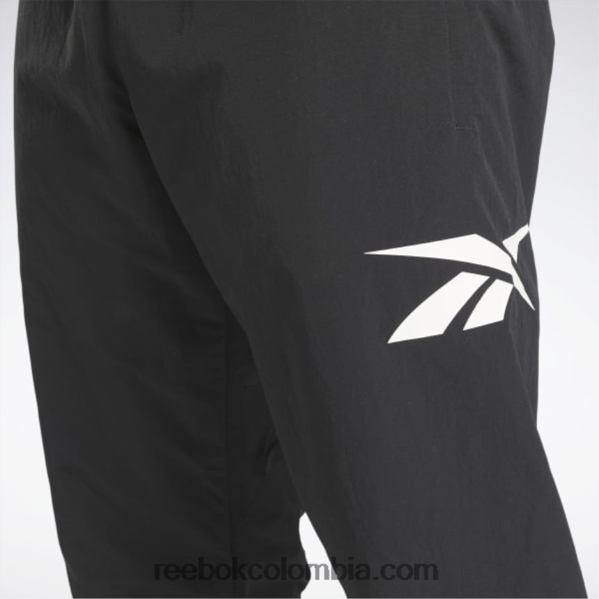 negro pantalones de chándal clásicos vector Reebok D260LP938