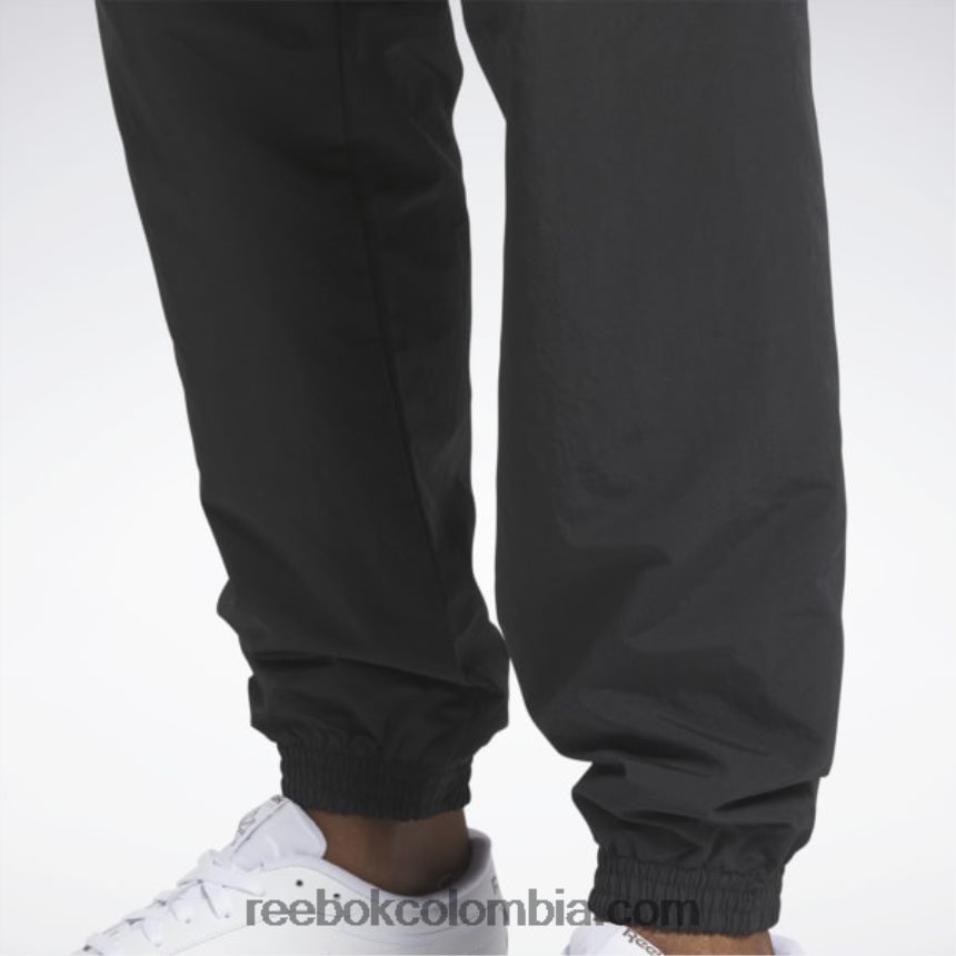 negro pantalones de chándal clásicos vector Reebok D260LP938
