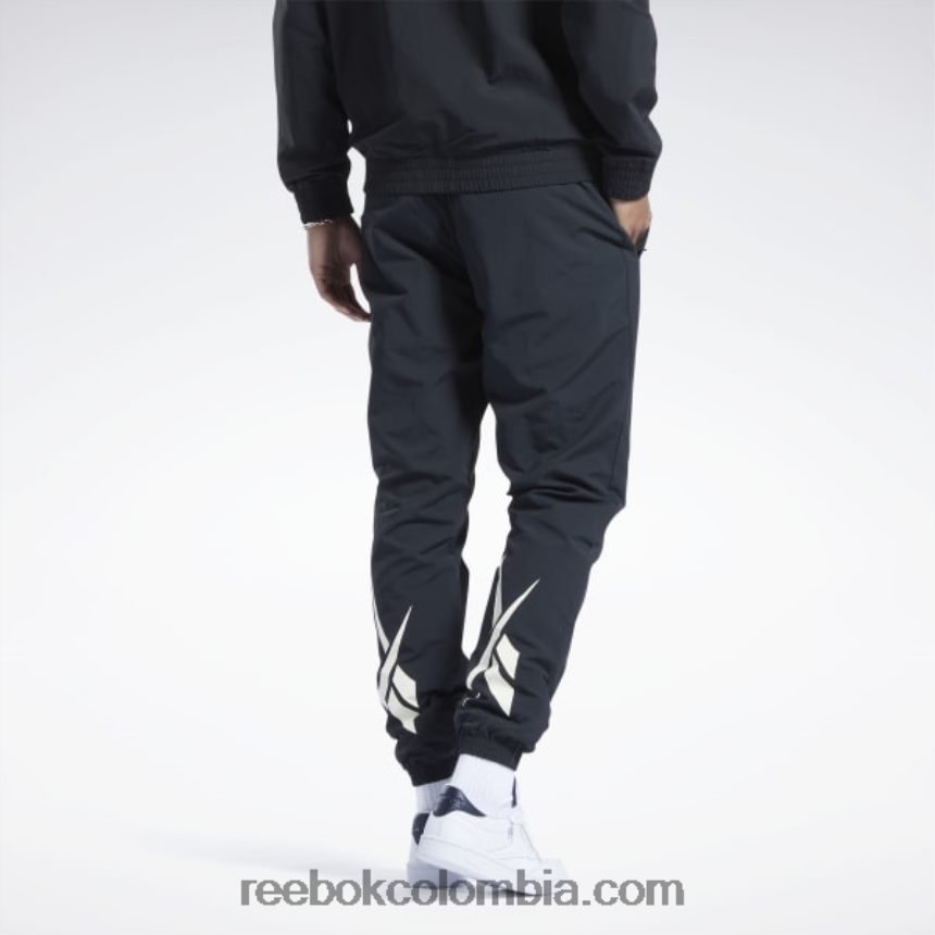 noche negra pantalones de chándal clásicos vector Reebok D260LP282