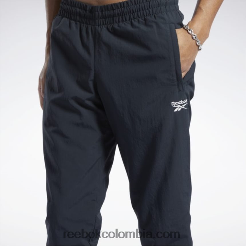 noche negra pantalones de chándal clásicos vector Reebok D260LP282