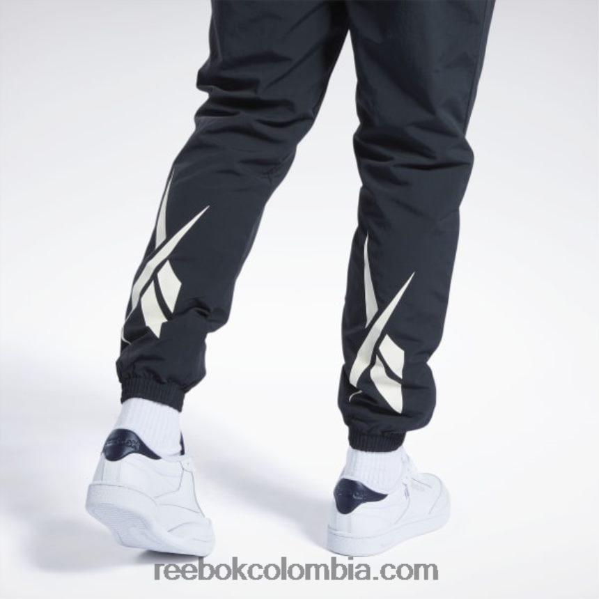 noche negra pantalones de chándal clásicos vector Reebok D260LP282