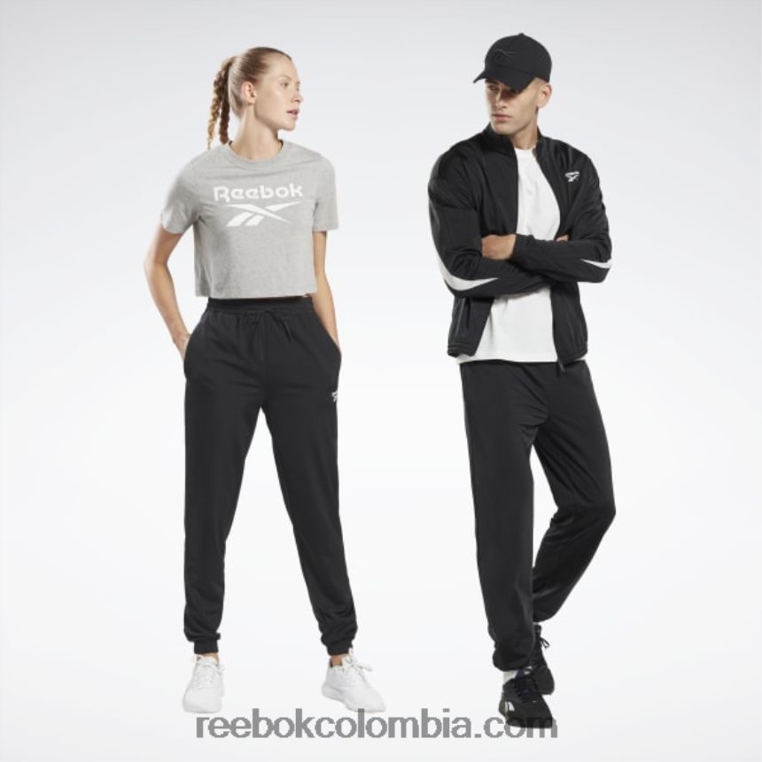 noche negra pantalones de chándal de punto vector de identidad Reebok D260LP311