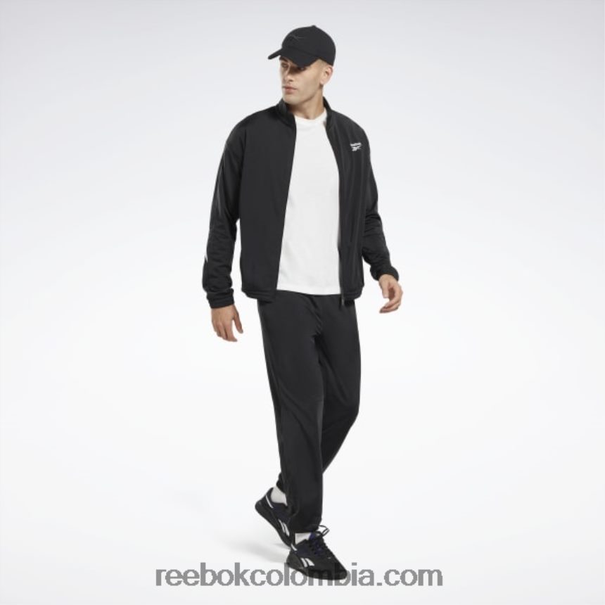 noche negra pantalones de chándal de punto vector de identidad Reebok D260LP311