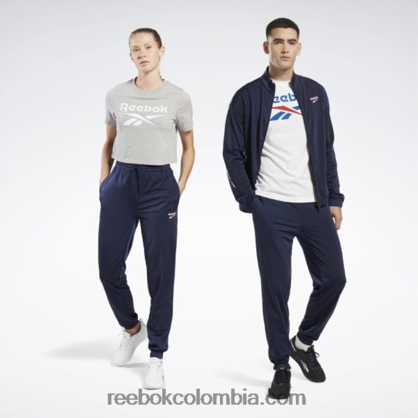 vector de la marina pantalones de chándal de punto vector de identidad Reebok D260LP415