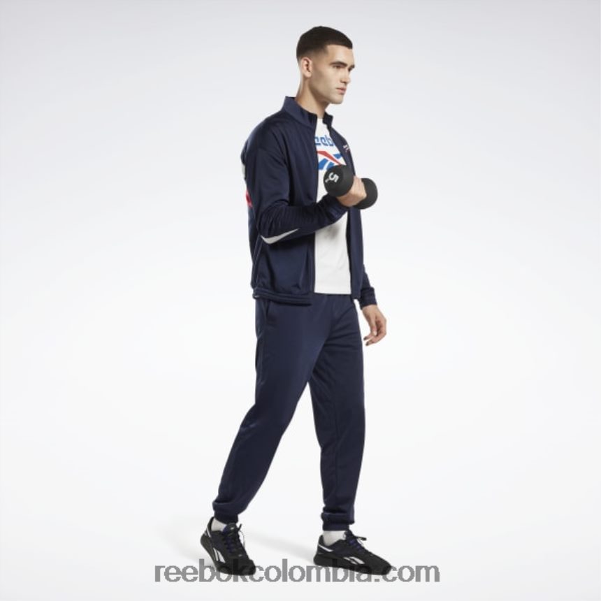 vector de la marina pantalones de chándal de punto vector de identidad Reebok D260LP415