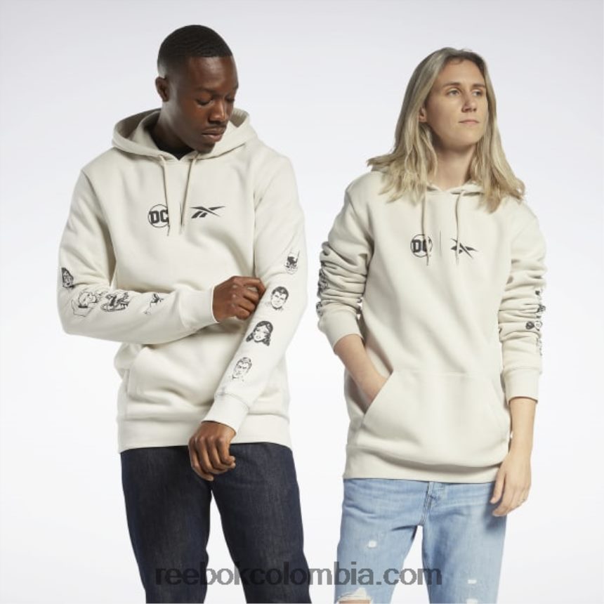 alabastro sudadera con capucha y logo de dc x Reebok D260LP310