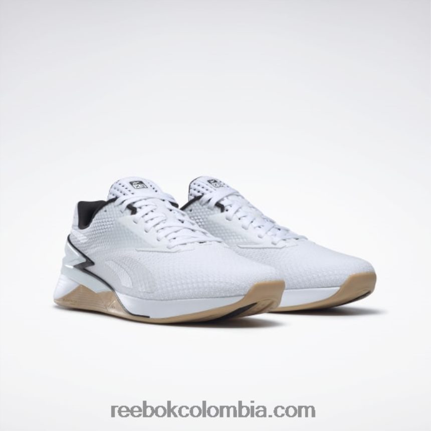 ftwr blanco/núcleo negro/reebok goma de mascar-01 zapatos nano x3 Reebok D260LP51