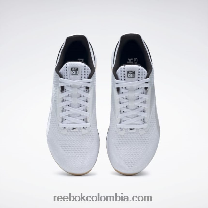 ftwr blanco/núcleo negro/reebok goma de mascar-01 zapatos nano x3 Reebok D260LP51