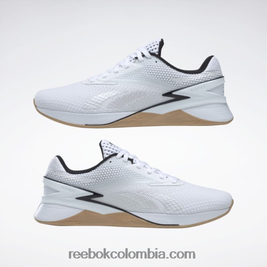 ftwr blanco/núcleo negro/reebok goma de mascar-01 zapatos nano x3 Reebok D260LP51