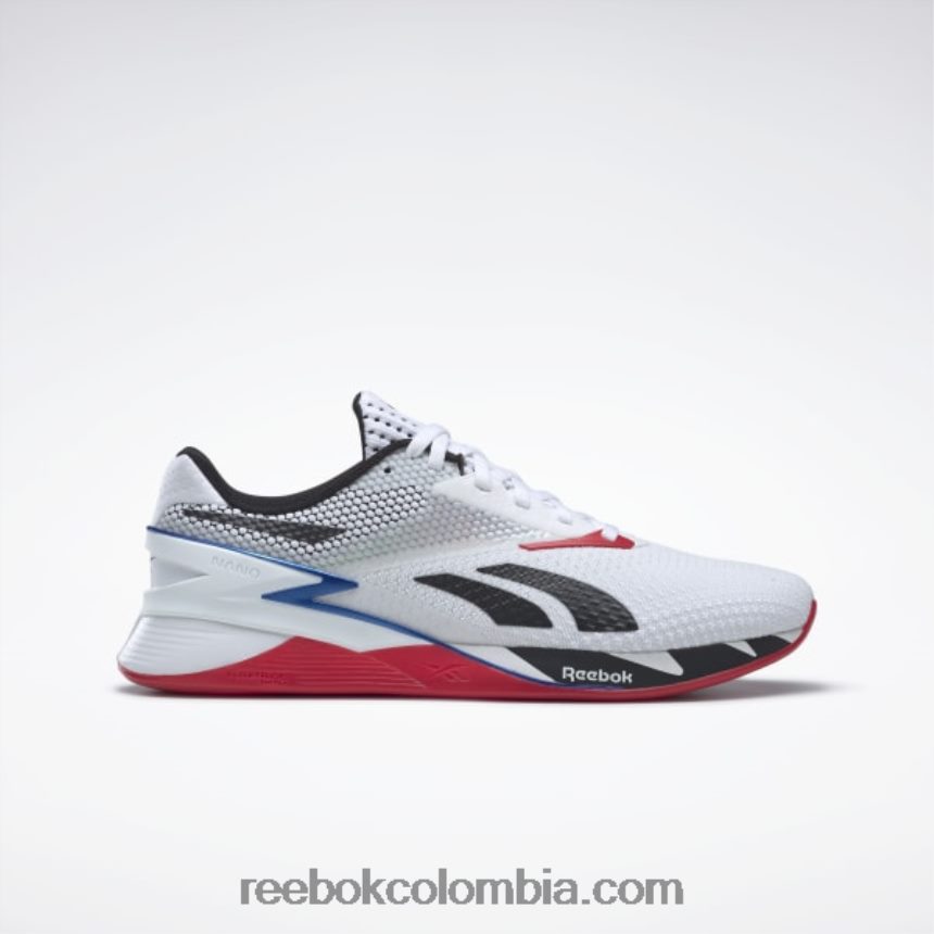 ftwr blanco/núcleo negro/vector azul zapatos nano x3 Reebok D260LP40