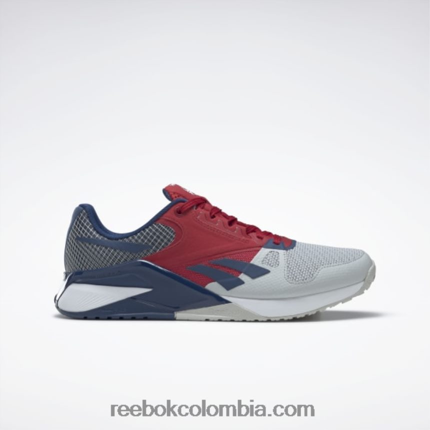 gris puro 2/rojo flash/azul batik zapatos de entrenamiento nano 6000 Reebok D260LP169