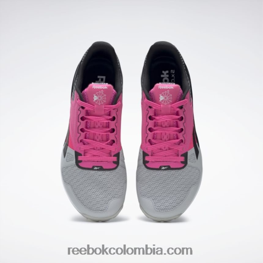 gris puro 2/rosa atómico/negro núcleo zapatos de entrenamiento nano 6000 Reebok D260LP138