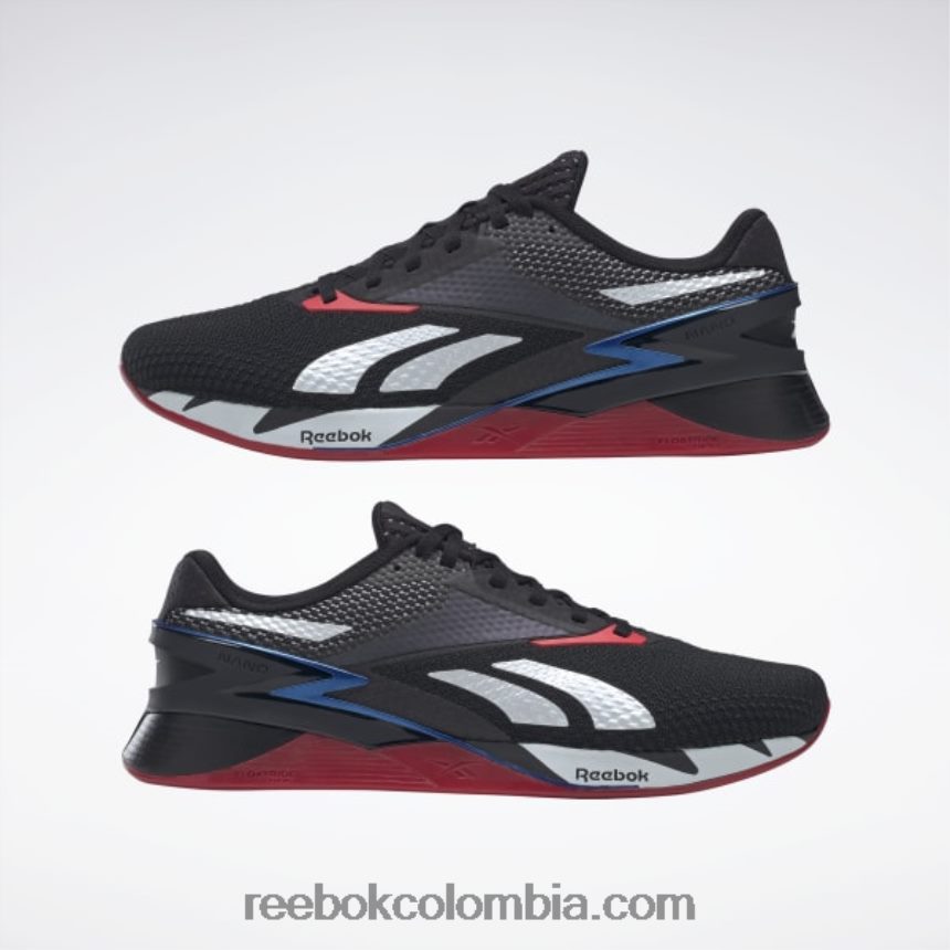 núcleo negro/ftwr blanco/vector azul zapatos nano x3 Reebok D260LP38