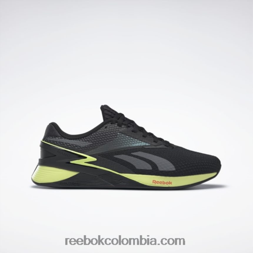 negro núcleo/resplandor de energía/naranja aplastante s23-r zapatos nano x3 Reebok D260LP35
