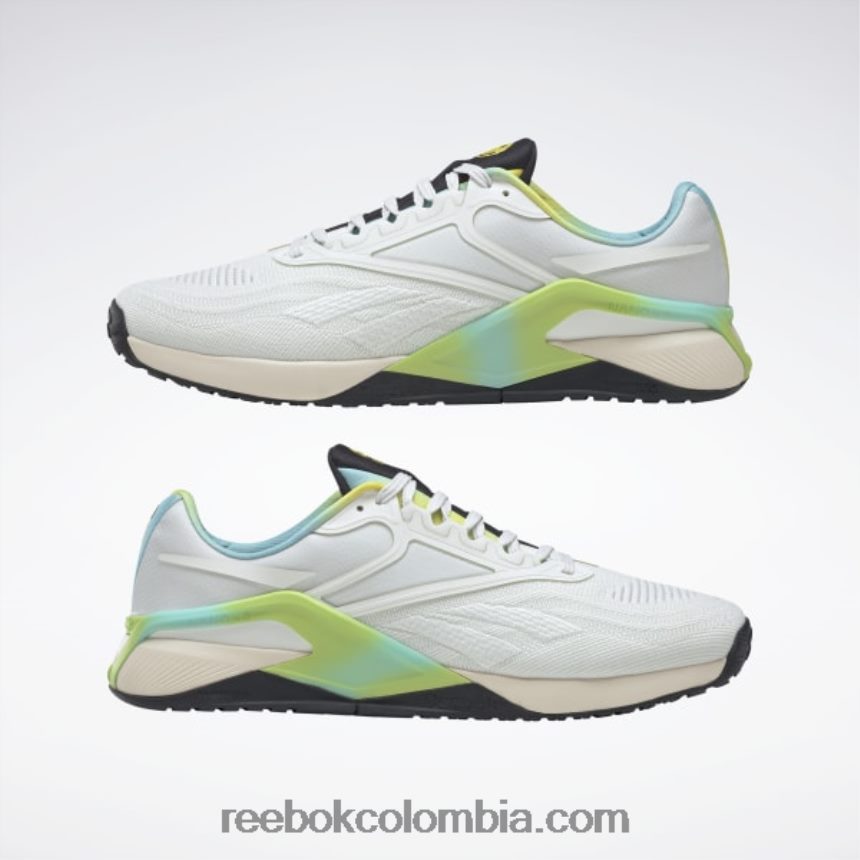 resplandor opal/lima luminosa/resplandor digital zapatillas de entrenamiento para hombre smiley nano x2 Reebok D260LP128