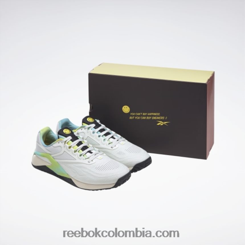 resplandor opal/lima luminosa/resplandor digital zapatillas de entrenamiento para hombre smiley nano x2 Reebok D260LP128