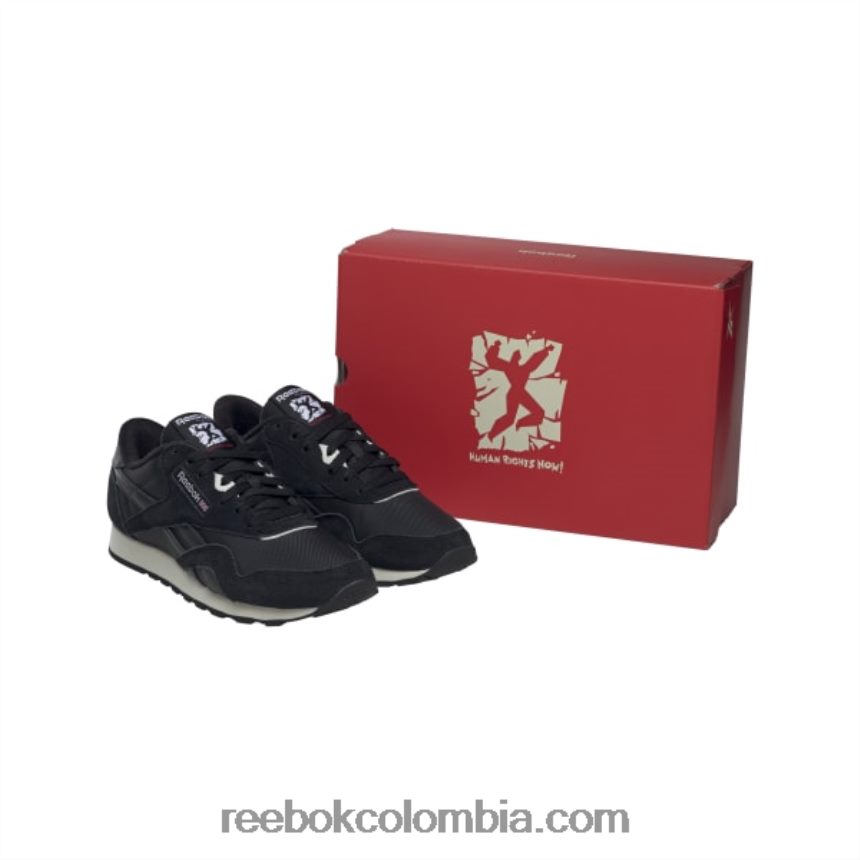 Núcleo negro/niebla matutina zapatos clásicos de nailon Reebok D260LP822