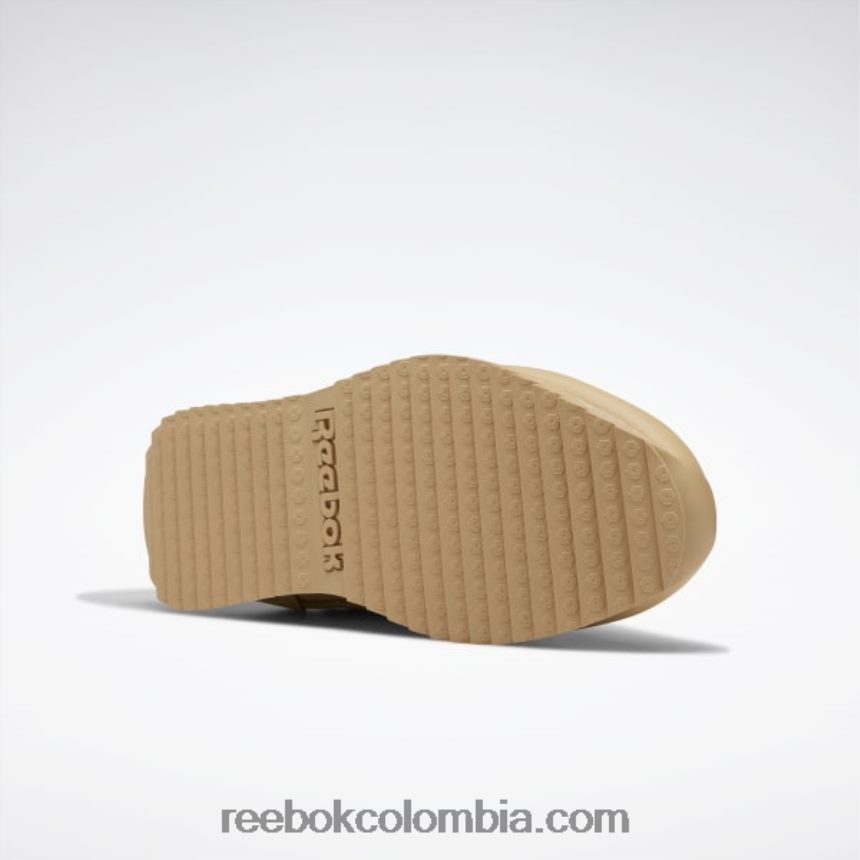 Sáhara/blanco zapatos clásicos de cuero ondulado Reebok D260LP941