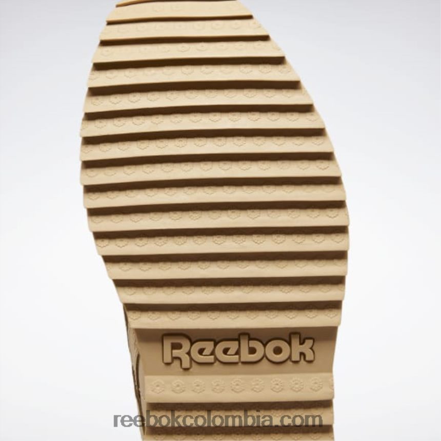 Sáhara/blanco zapatos clásicos de cuero ondulado Reebok D260LP941