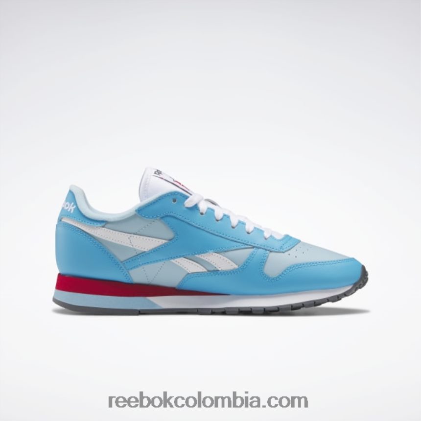 aguamarina radiante/azul perla/ftwr blanco zapatos de cuero clasicos Reebok D260LP201