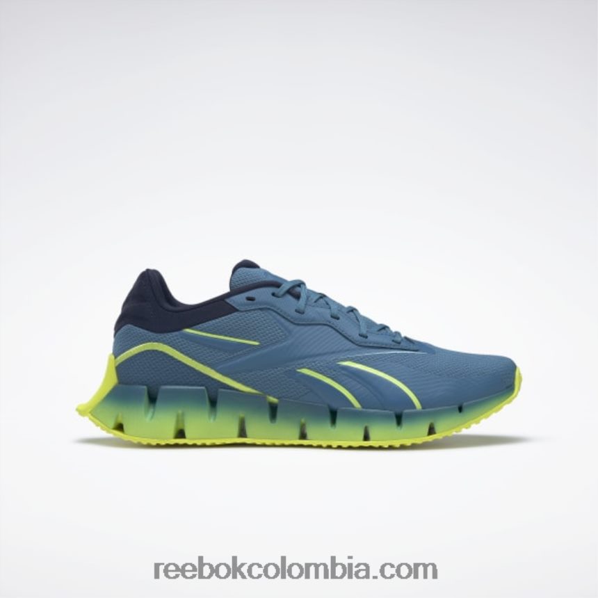 azul acero s23-r/amarillo ácido solar/azul marino vectorial Zig Dynamica 4 zapatos Reebok D260LP195