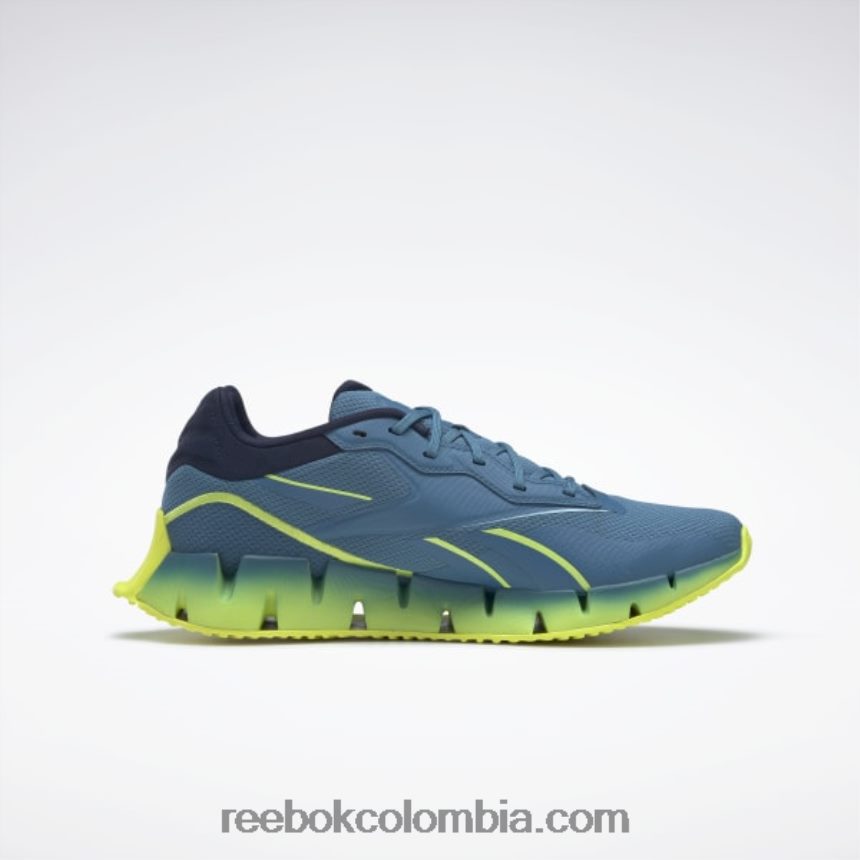 azul acero s23-r/amarillo ácido solar/azul marino vectorial Zig Dynamica 4 zapatos Reebok D260LP195