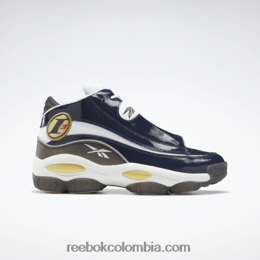 azul marino universitario/blanco ftwr/latón rbk la respuesta de los zapatos de baloncesto dmx Reebok D260LP571