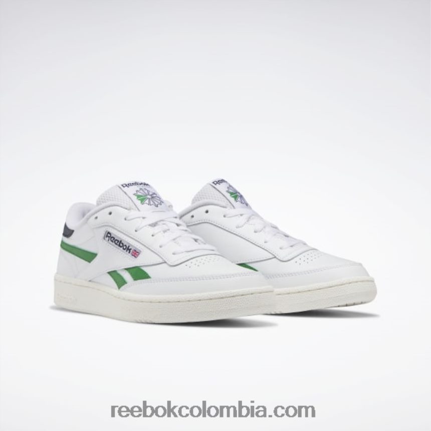 blanco ftwr/verde glen/azul marino vectorial club c venganza zapatos Reebok D260LP198