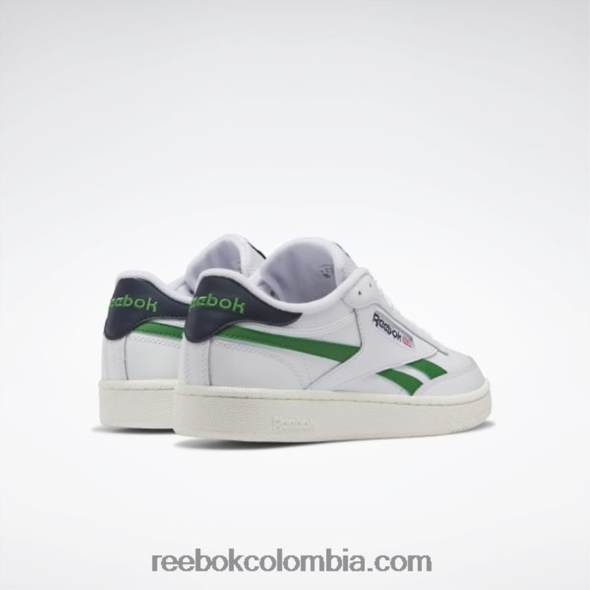 blanco ftwr/verde glen/azul marino vectorial club c venganza zapatos Reebok D260LP198