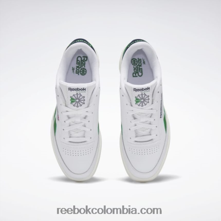 blanco ftwr/verde glen/azul marino vectorial club c venganza zapatos Reebok D260LP198