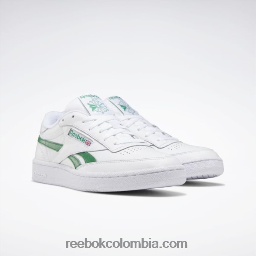 blanco/verde caña club c venganza zapatos de hombre Reebok D260LP237