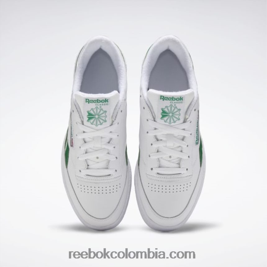 blanco/verde caña club c venganza zapatos de hombre Reebok D260LP237