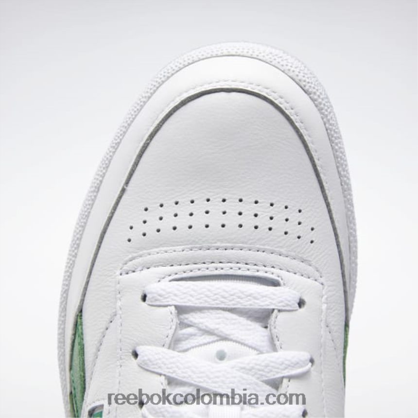 blanco/verde caña club c venganza zapatos de hombre Reebok D260LP237