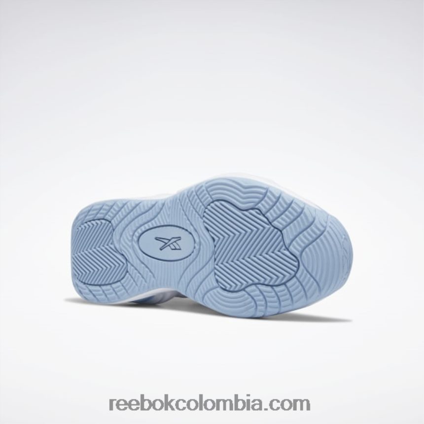 ftwr blanco/azul fluido/amarillo tóxico zapatillas de baloncesto solución mid Reebok D260LP62