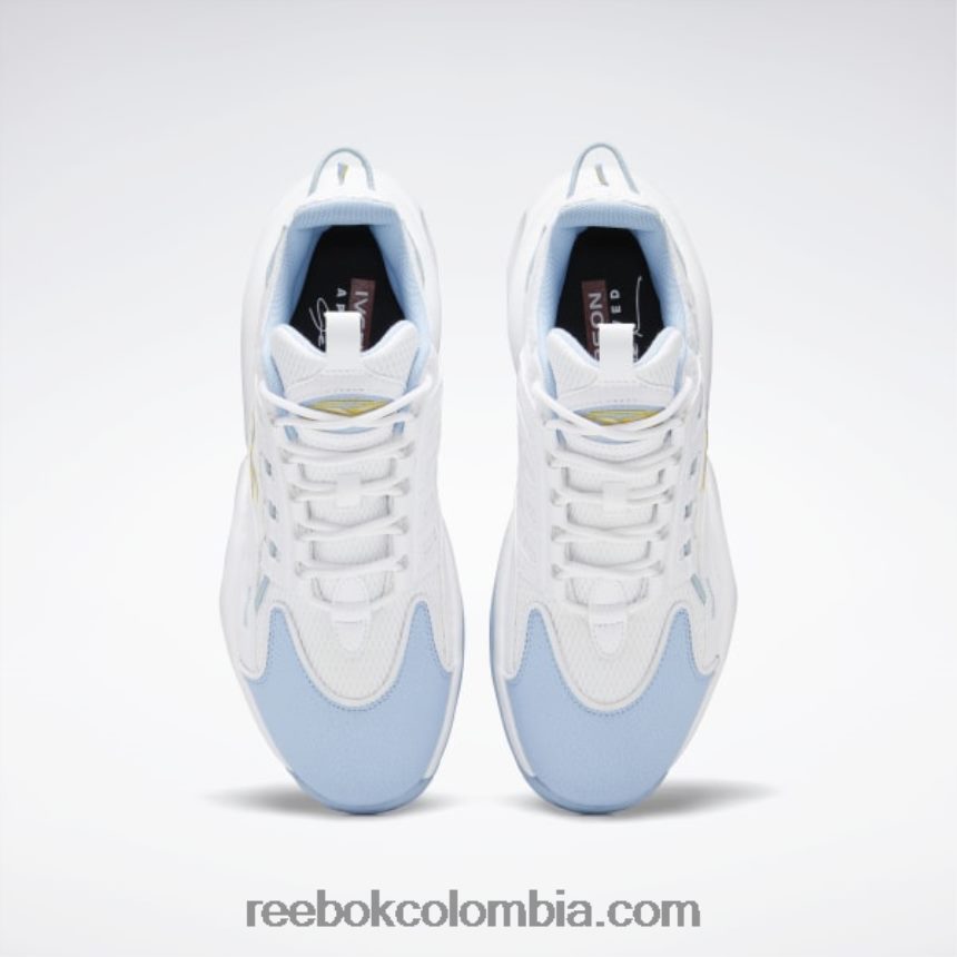 ftwr blanco/azul fluido/amarillo tóxico zapatillas de baloncesto solución mid Reebok D260LP62